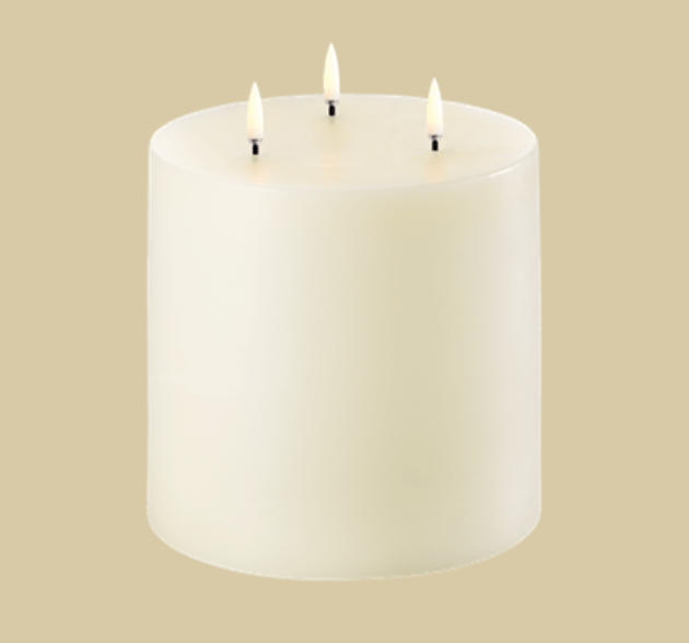 Triple Flame Pillar Candle