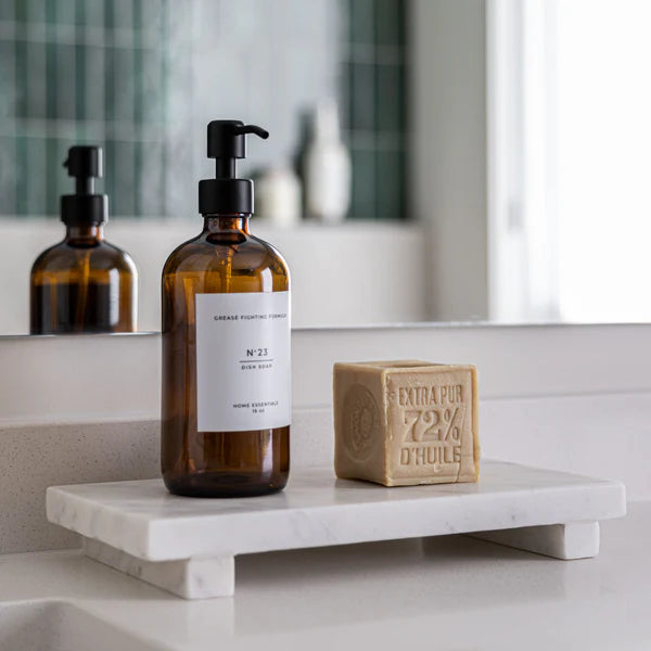 White Marble Trivet Riser