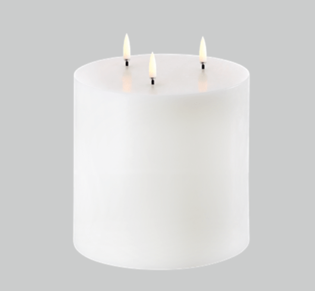 Triple Flame Pillar Candle